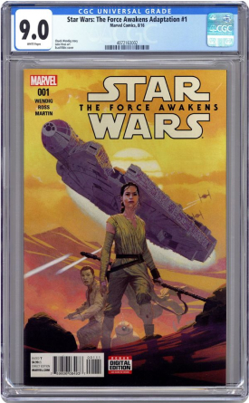 Star Wars The Force Awakens Adaptation (2016 Marvel) 1A CGC 9.0 Ribic