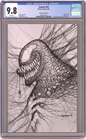 Venom (2018 Marvel) 33GLEASON.C CGC 9.8 Gleason Store Sketch Variant